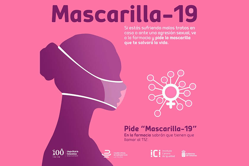 “Mascarilla 19”, la clave para las víctimas de violencia de género
