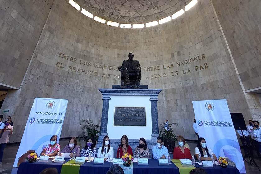 Instalan Comisión Editorial con homenaje a Sor Juana Inés de la Cruz e Inés Arredondo