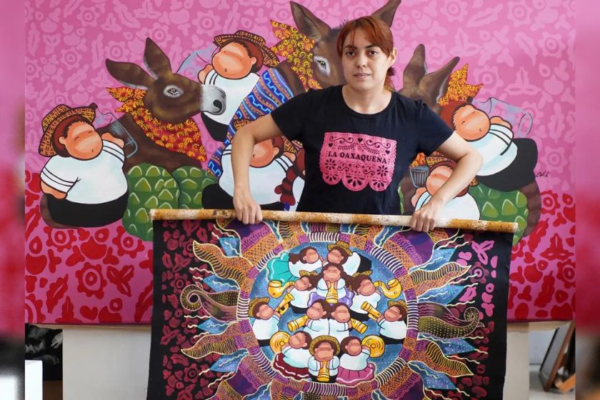 Ángela Hernández, pintora mexicana que rompió moldes y llega al Museo Louvre